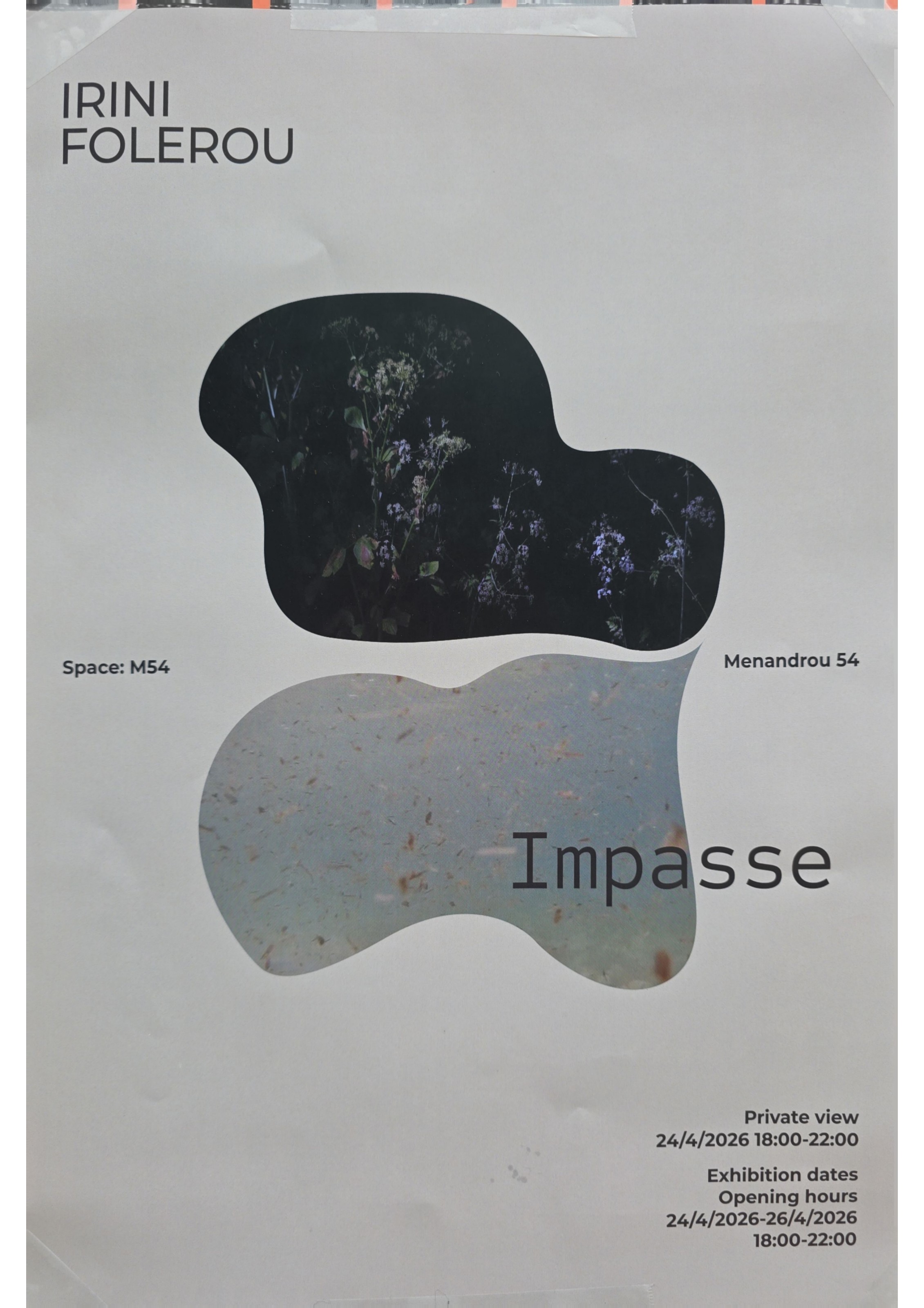 Irini Folerou — Impasse (Exhibition)